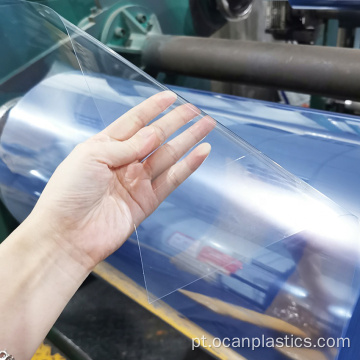 200 mícron clear rígido transparente plástico pvc roll
